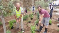 Nigel Powell Chairman of Hayle in Bloom with Prince's TRust volunteer Ben Nigel Powell Chairman of Hayle in Bloom with Prince's TRust volunteer Ben