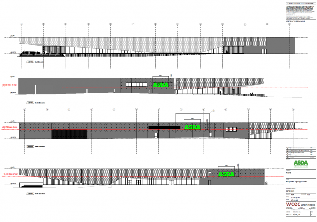 ASDA signage - profile ASDA signage - profile
