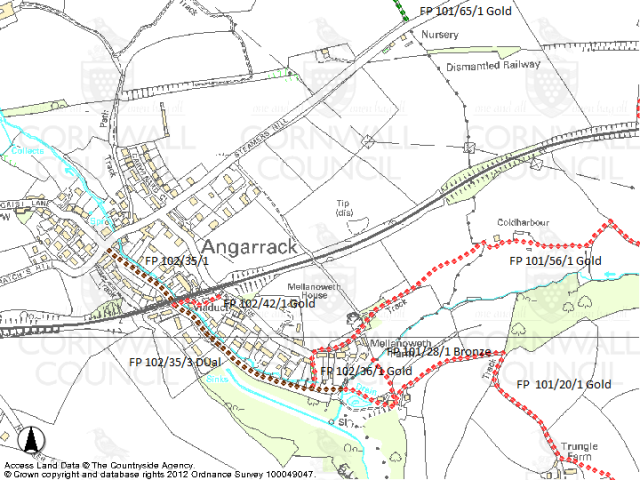 Angarrack Rights of Way